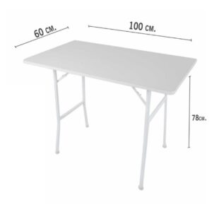 Mesa plegable 100x60 blanco